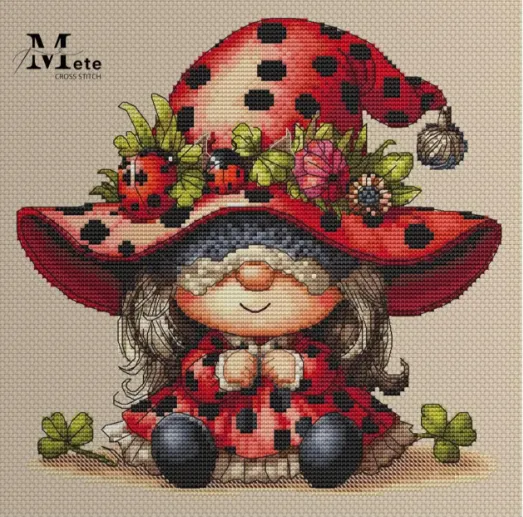 Dwarf Series_5 Cross Stitch | Stamped Crossstitch Kit | DMC