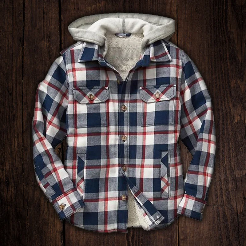 Check Hooded Jacket