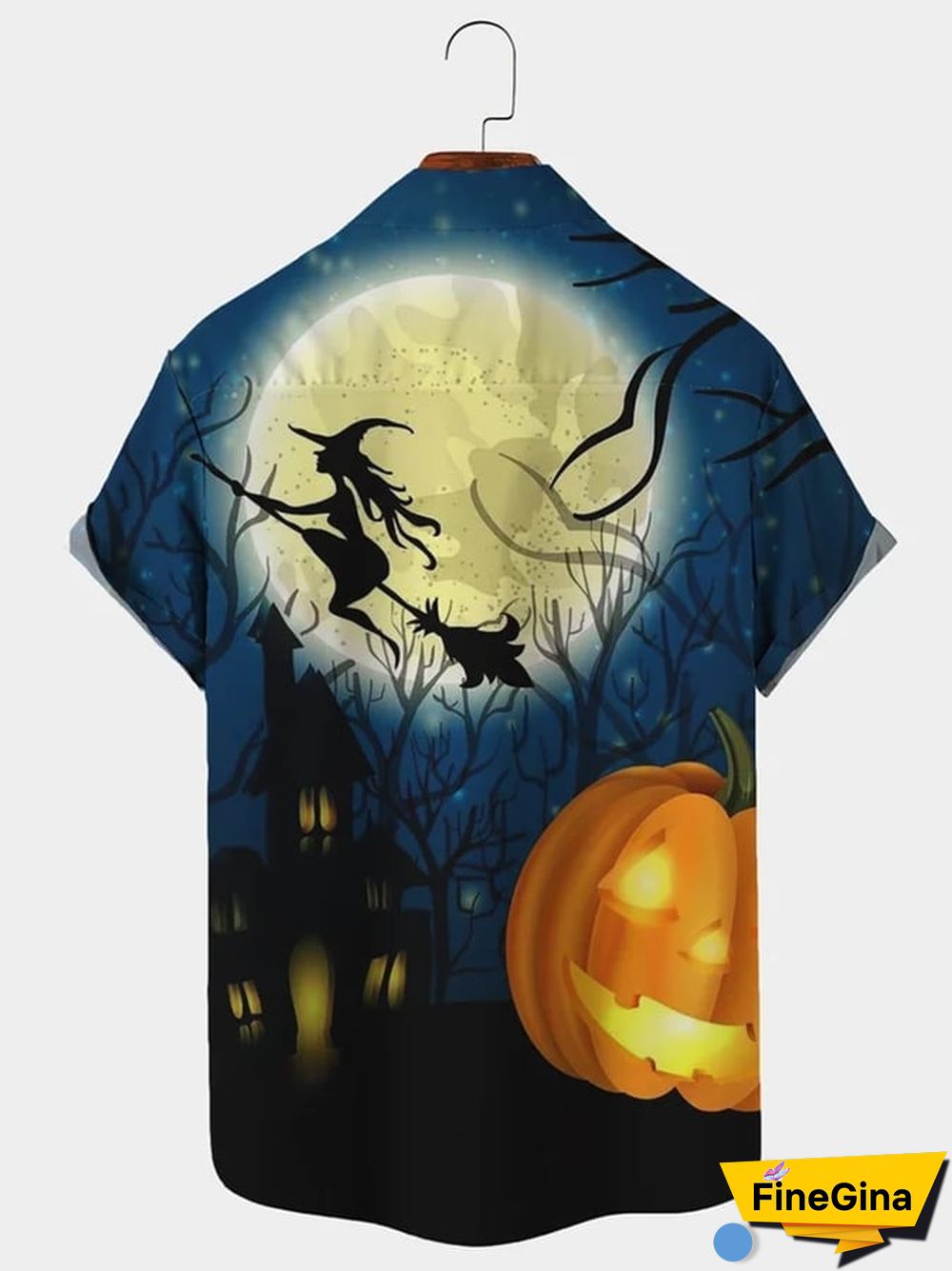 Halloween Print Men'S Shirt