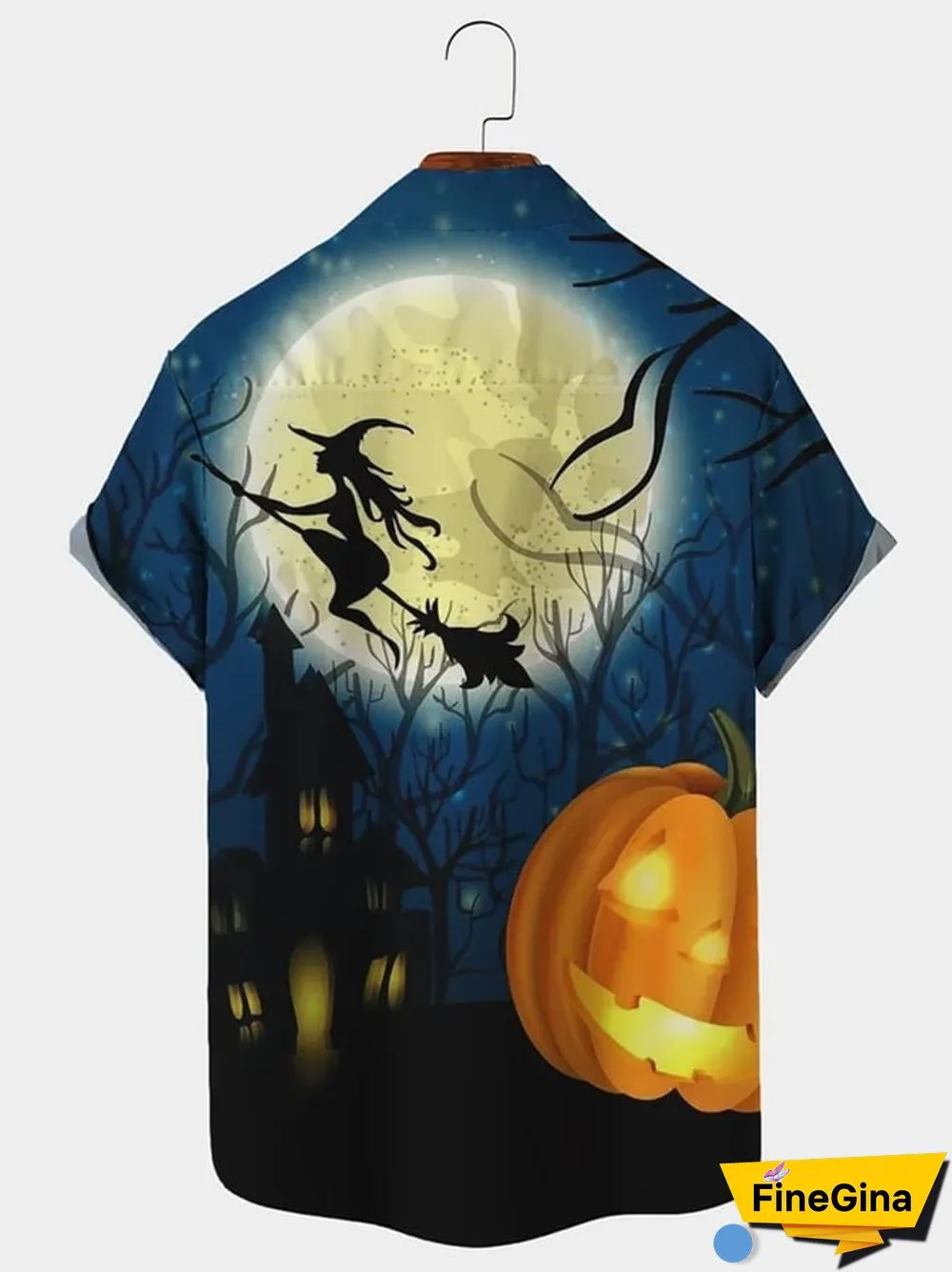Halloween Print Men'S Shirt