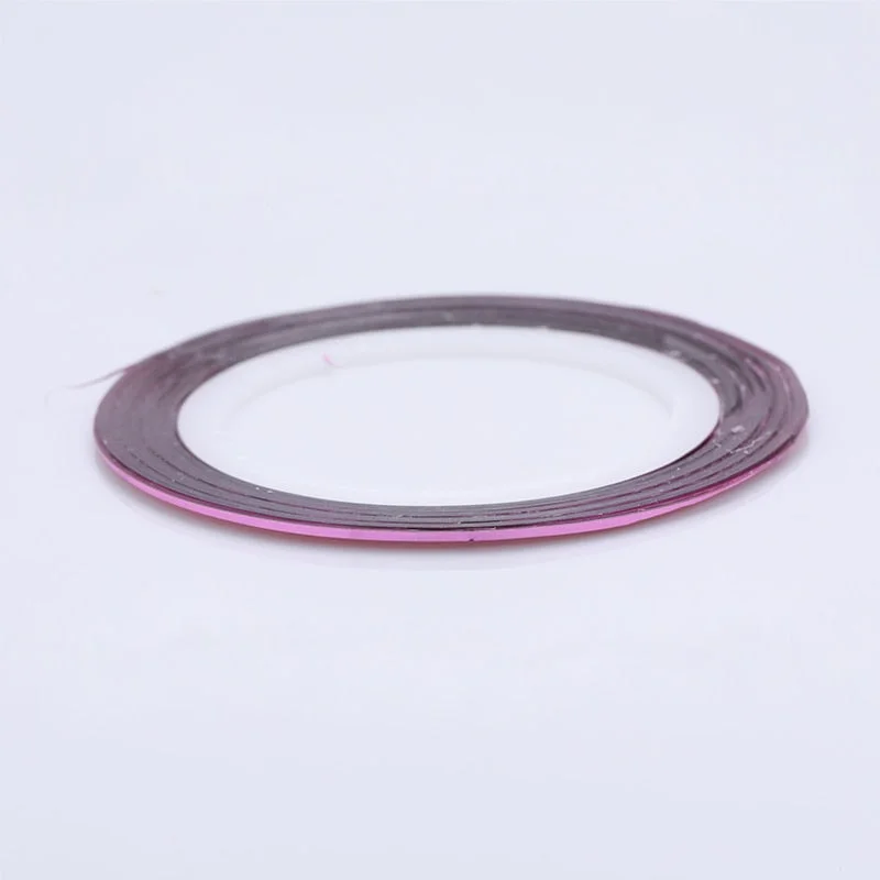 12 Rolls 2mm Matte Glitter Nail Striping Tape Line Rainbow Multi Color Styling Tool Sticker Decal  DIY Decoration-Nail Inspo