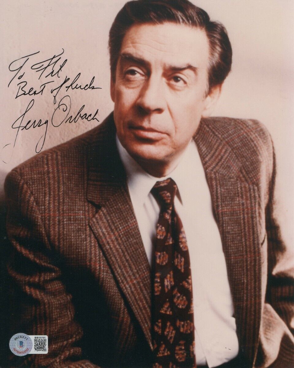 Jerry Orbach Signed Autographed 8X10 Photo Poster painting Law & Order BAS BB59705