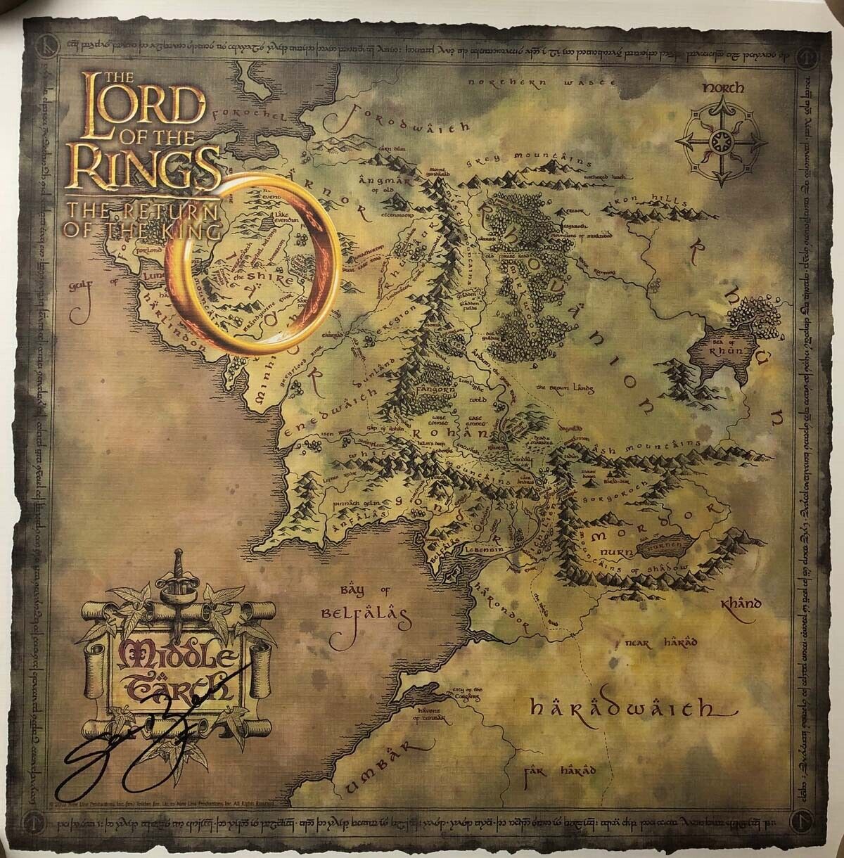 Sean BEAN Signed Autograph MAP Boromir Lord of the Rings Photo Poster painting AFTAL RD COA