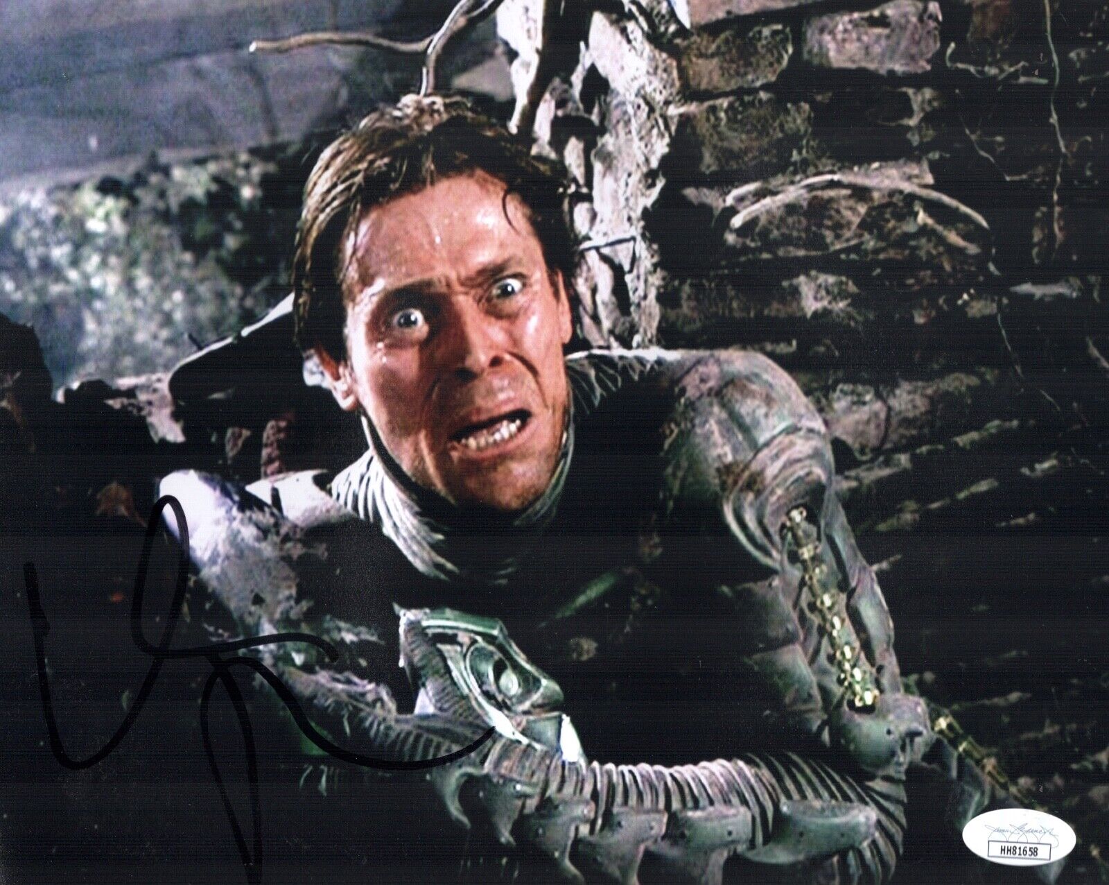 WILLEM DAFOE Signed GREEN GOBLIN 8x10 SPIDER-MAN Photo Poster painting Autograph JSA COA Cert