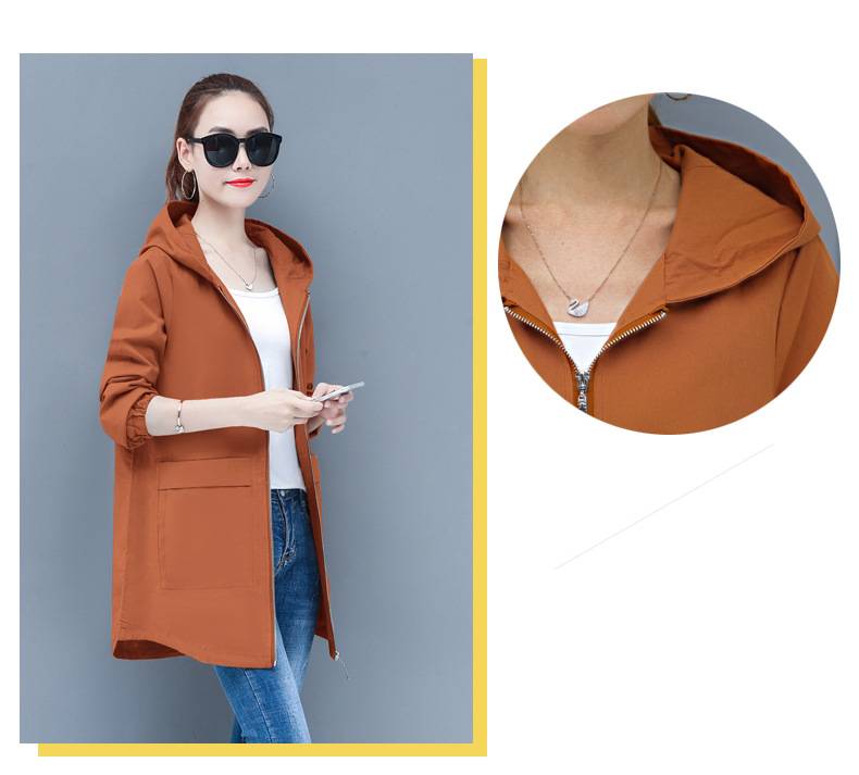 New Style Plus Fat Plus Size Women’s Trench Coat