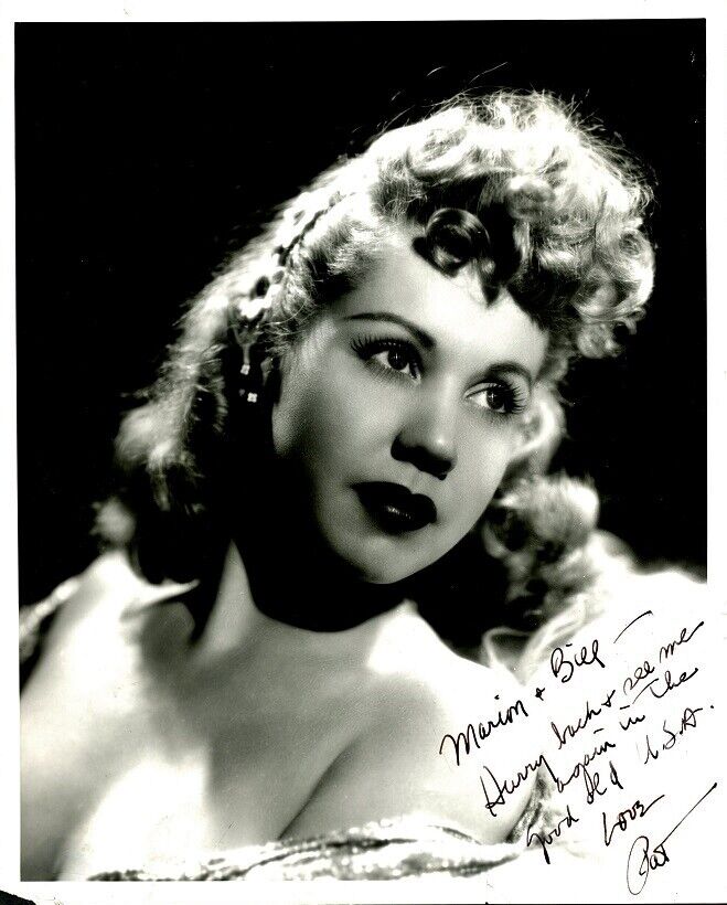 Beautiful Vintage PAT ???? Signed Photo Poster painting