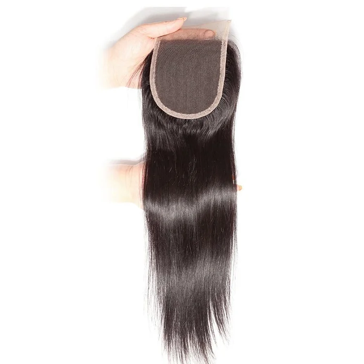 Straight Virgin Hair Lace Closure 100% Human Hair