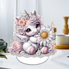 DIY Unicorn Sunflower Special Shaped Single-Sided Diamond Art Desktop Decor