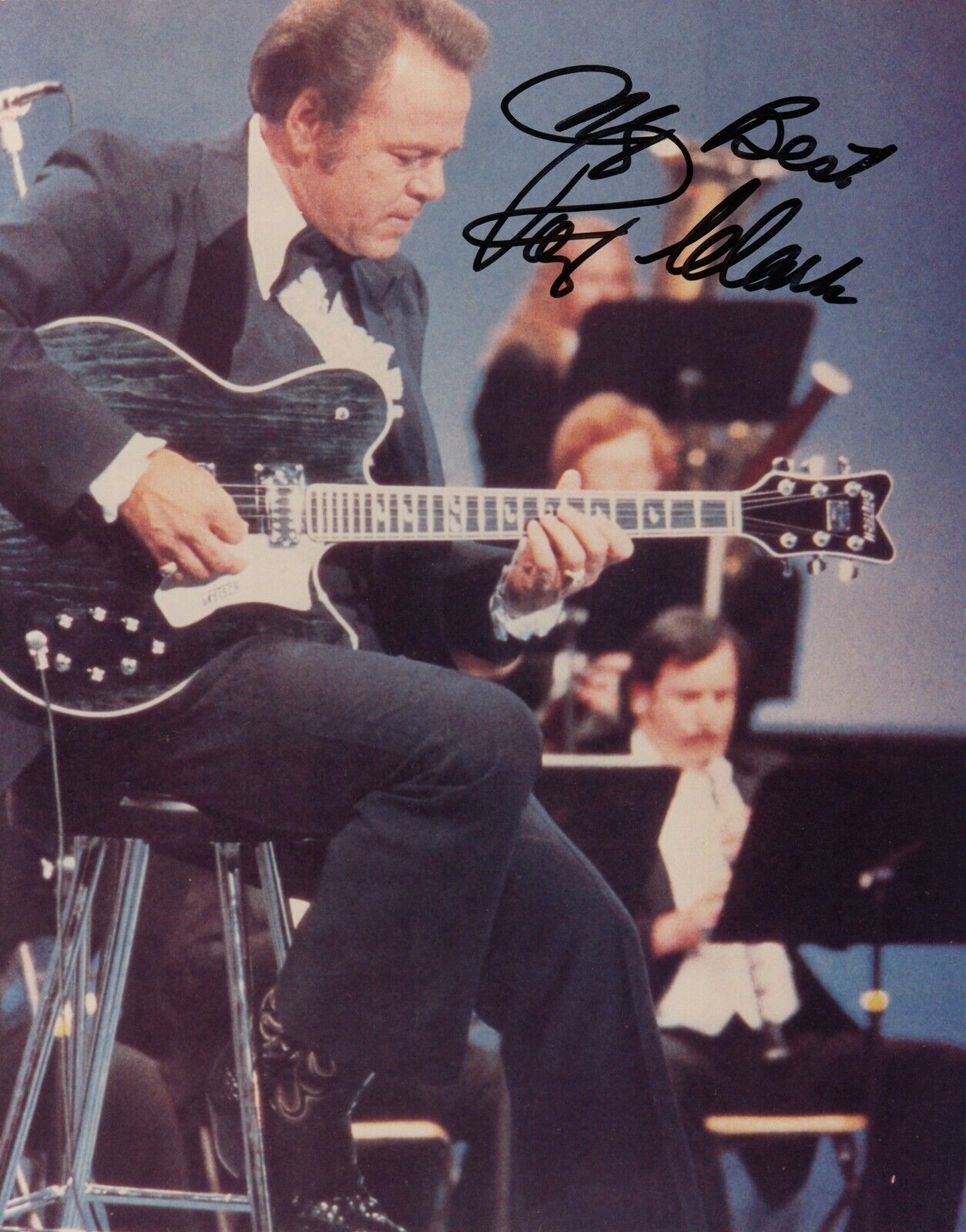 Roy Clark #0 8x10 Signed Photo Poster painting w/ COA