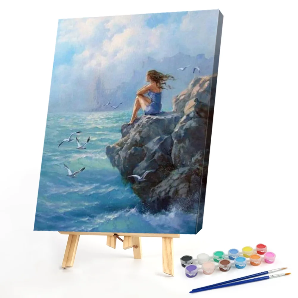 Seaside Girl - Paint By Numbers(40*50CM)