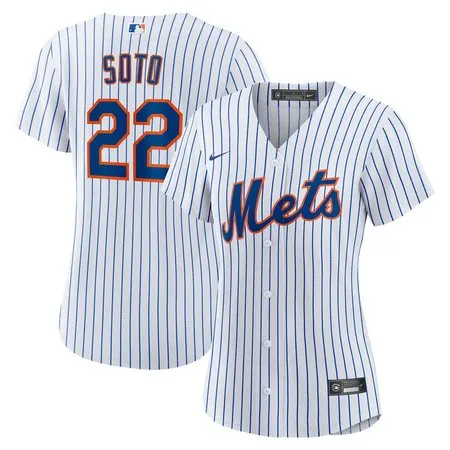 Women's New York Mets #22 Juan Soto  White Home Replica Player Jersey