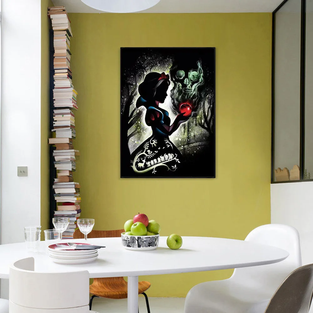 Diamond Painting - Full Round Drill - Snow White(Canvas|30*40cm)