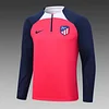 2023/2024 Atletico Madrid Half-Pull Training Suit Red 1:1 Thai Quality Set love fball