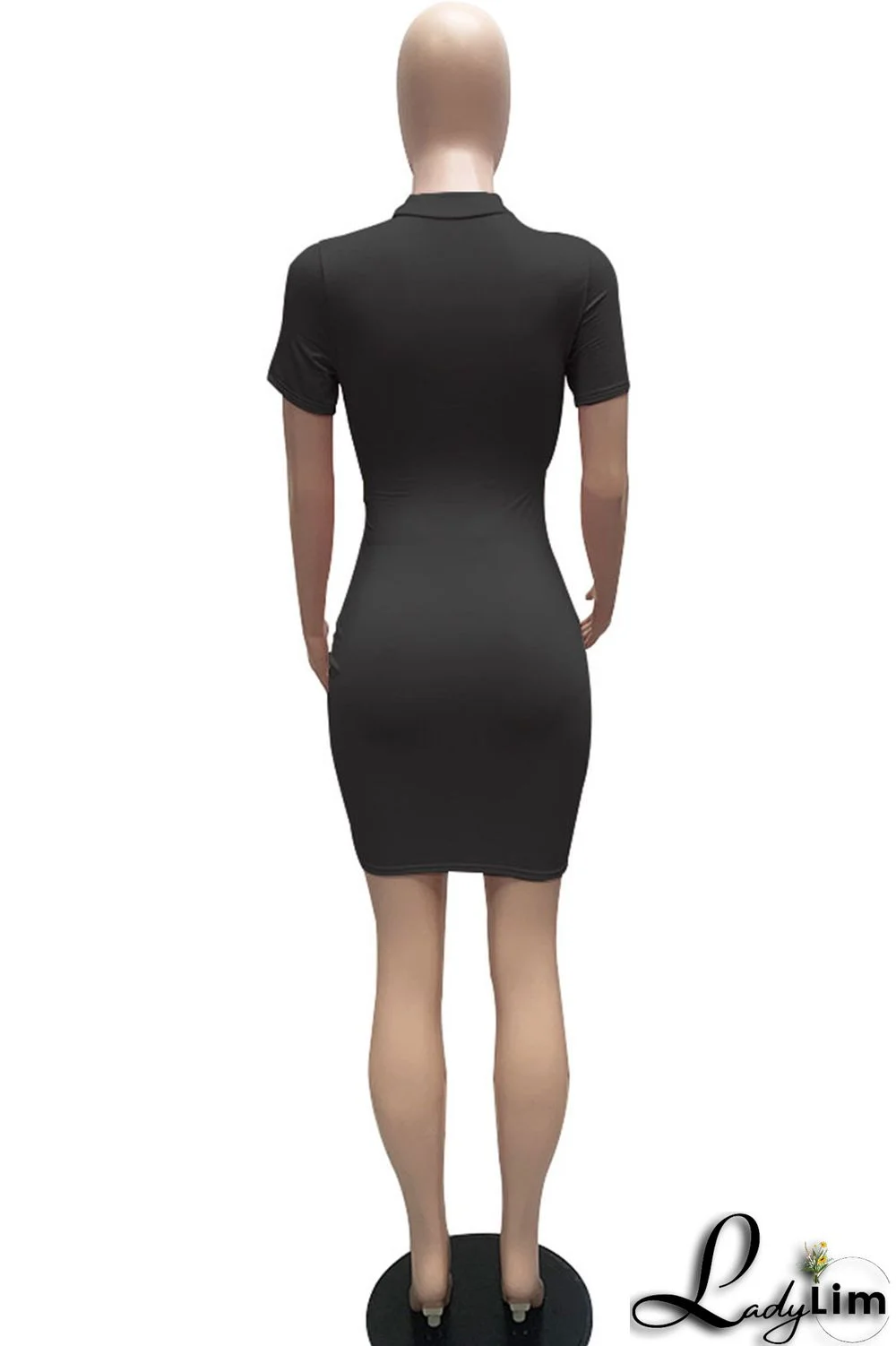 White Sexy Solid Patchwork Draw String Fold O Neck Pencil Skirt Dresses