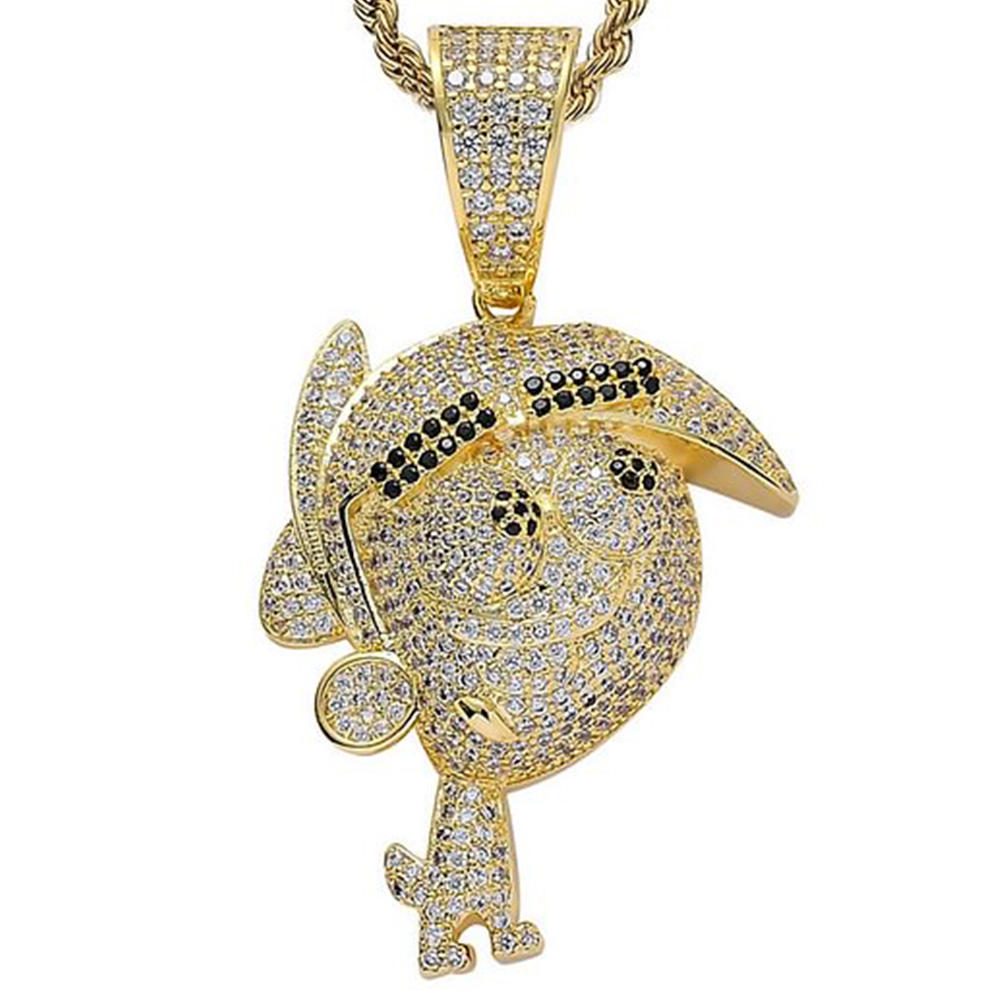 Anime Timmy Turner Iced Out CZ Gold/Silver Pendants