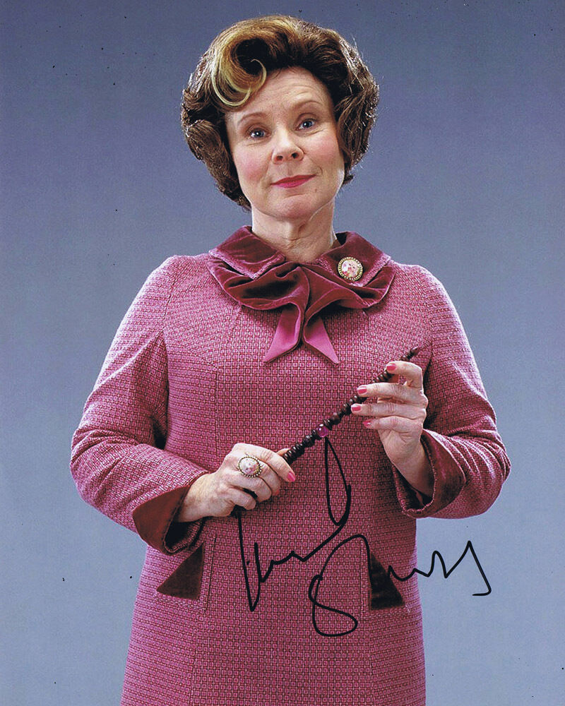 Imelda Staunton SIGNED Harry Potter 10x8 Photo Poster painting AFTAL