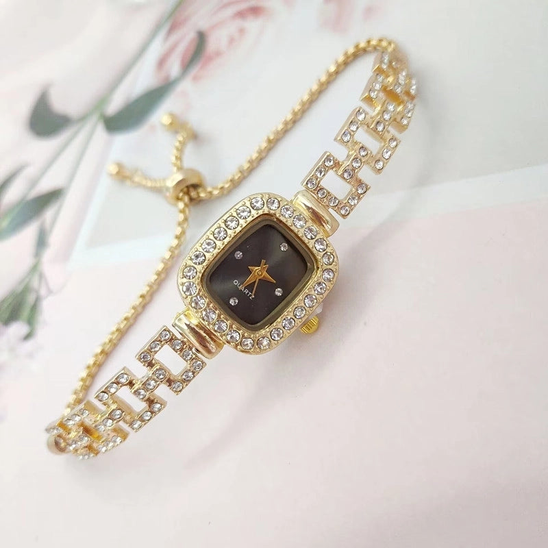 Elegant Luxurious Solid Color Telescopic Rope Quartz Watch Women’s Watches