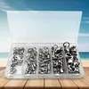 50pcs Ball Bearing Swivels Stainless Steel Fishing Connector Fishing Accessories