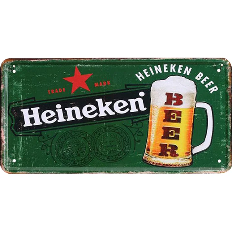 Beer - Car License Tin Signs/Wooden Signs - Calligraphy Series - 6*12inches