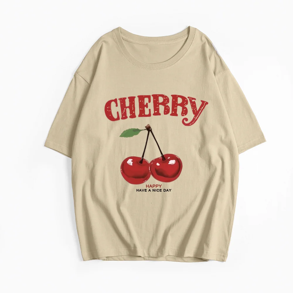 Athvotar Athvotar Sale Ins Wind Letter Print T-Shirts For Women's Summer Free-Rider Cotton Short-Sleeved Top