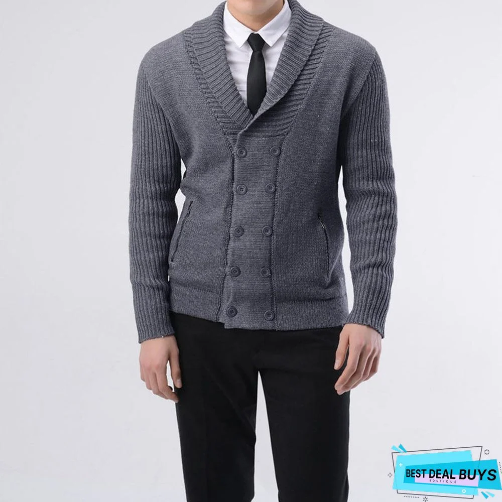 Men's Business Cardigan Sweater