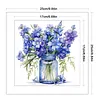 Blue Larkspur Full Stamped Cross Stitch 18CT 2-Strand 25x25cm