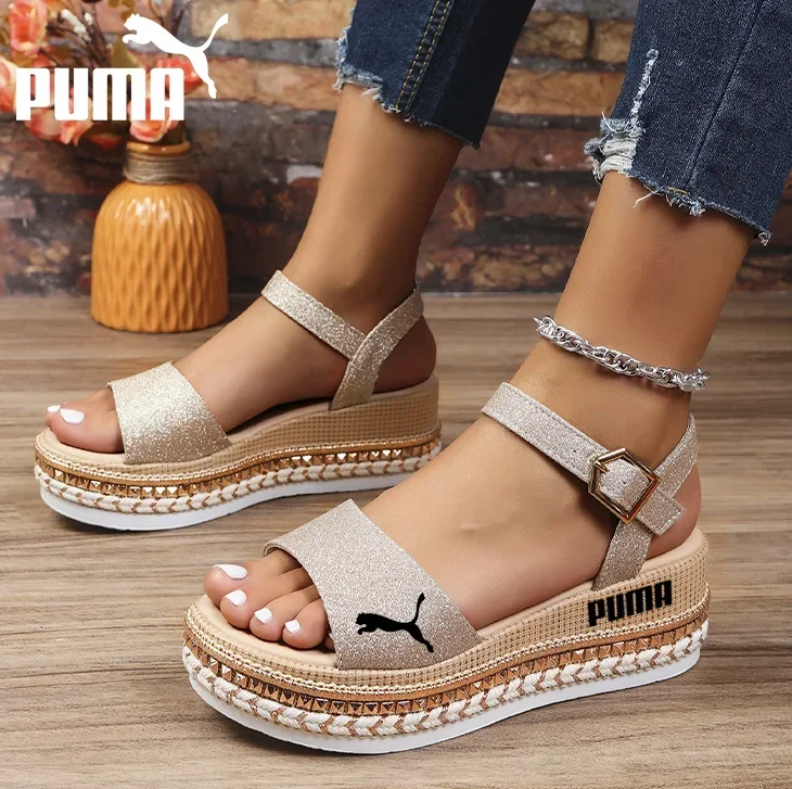 PUMA® ŽENSKE KOŽNE SANDALE OD RIBLJE UŠI