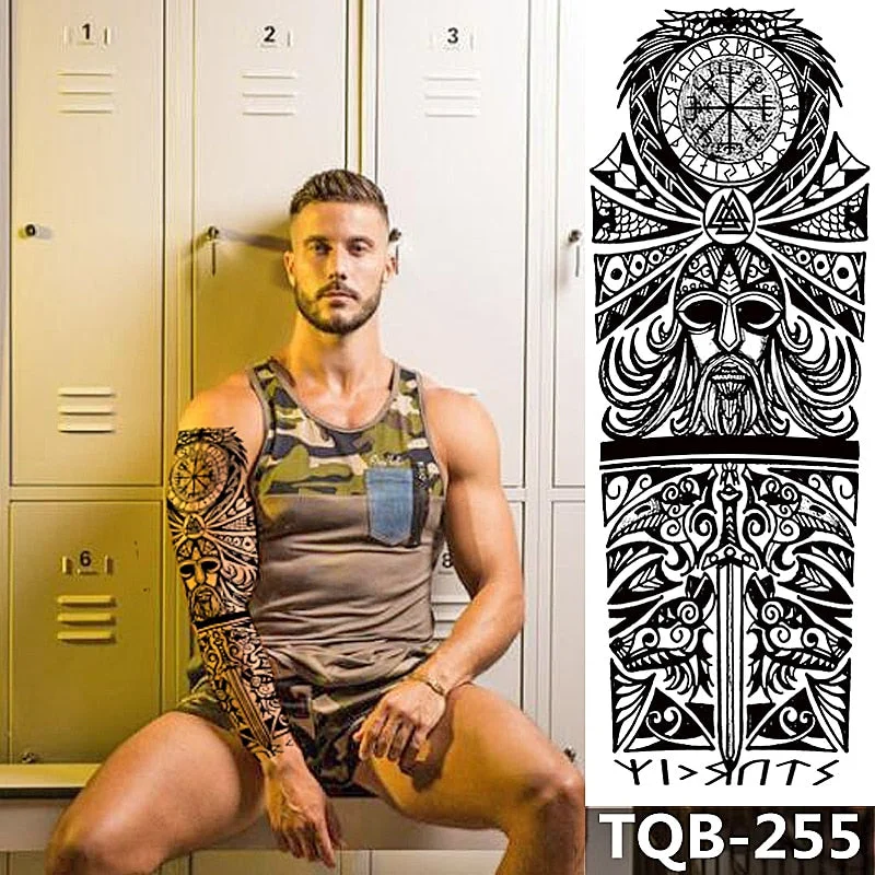 Large Temporary Tattoos Full Arm Tattoo Sleeves for Men Women