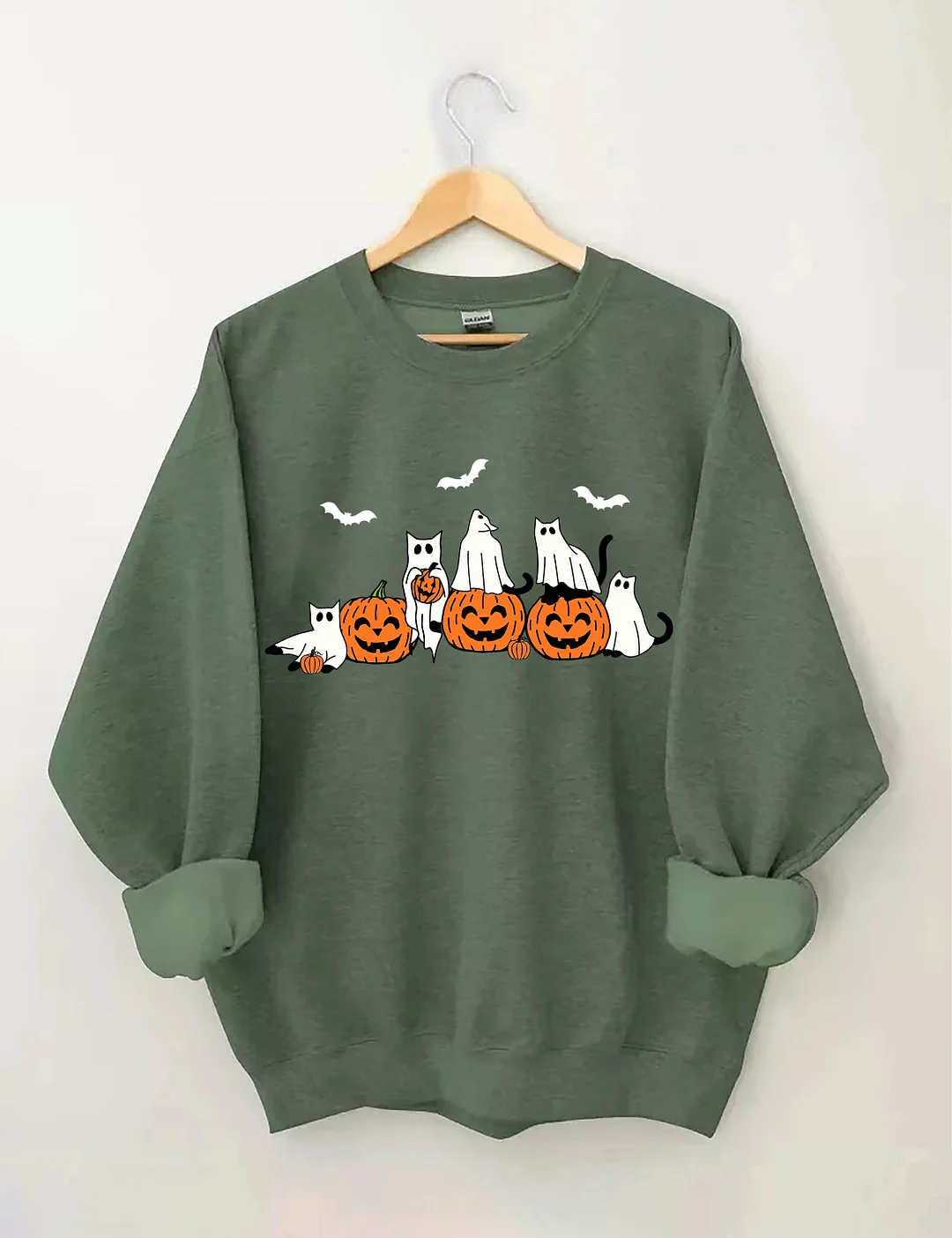 Ghost Cats Halloween Sweatshirt