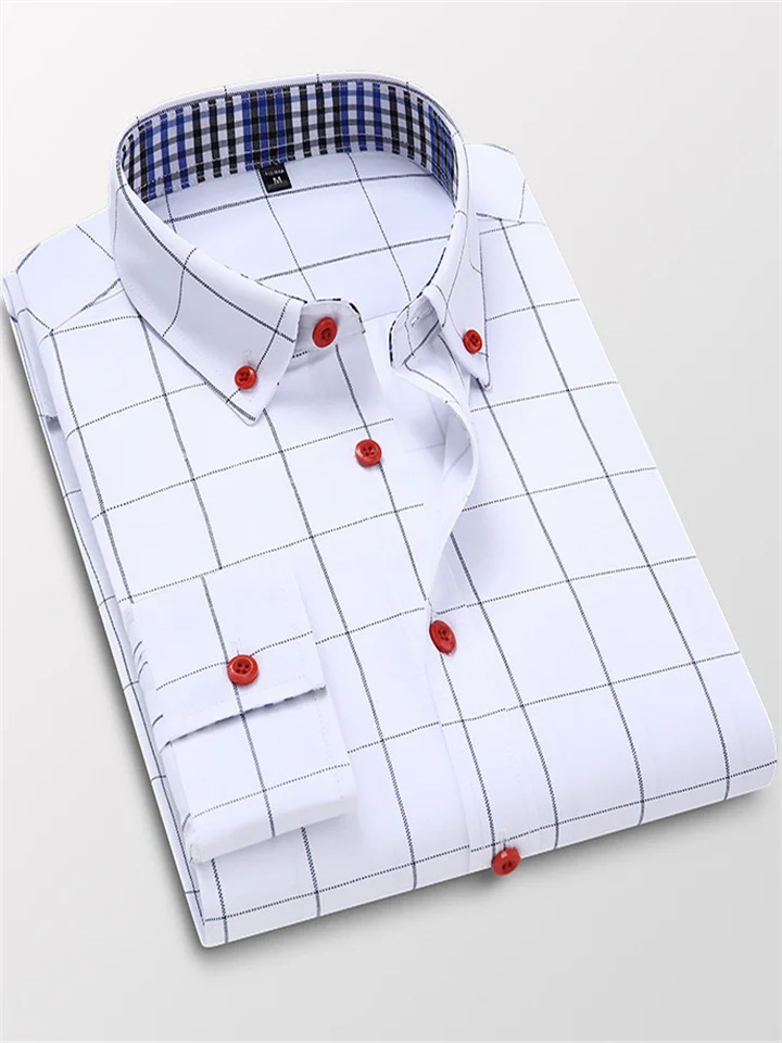 Fall New Men's Shirts Long-sleeved Trend New Men's Casual Shirts Korean Slim Shirt S-5XL-Cosfine