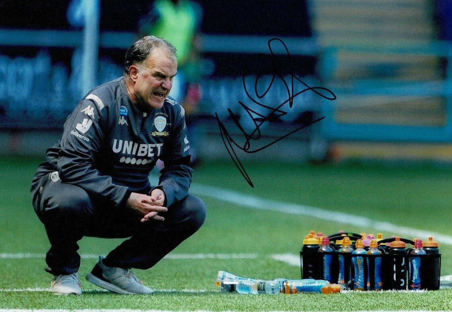 Marcelo Bielsa Signed 12X8 Photo Poster painting LEEDS UNITED GENUINE Signature AFTAL COA (F)