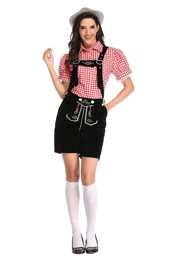 Womens Oktoberfest Beer Lederhosen Costume-elleschic