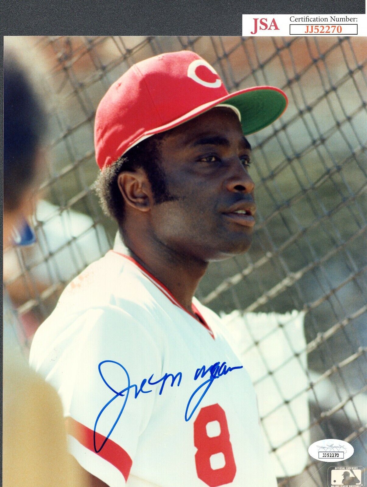 JSA Joe Morgan Autographed Signed AUTO 8x10 Photo Poster painting Cincinnati Reds TRB 518