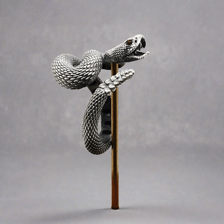 Coutureaura Vintage Rattlesnake Adjustable Ring