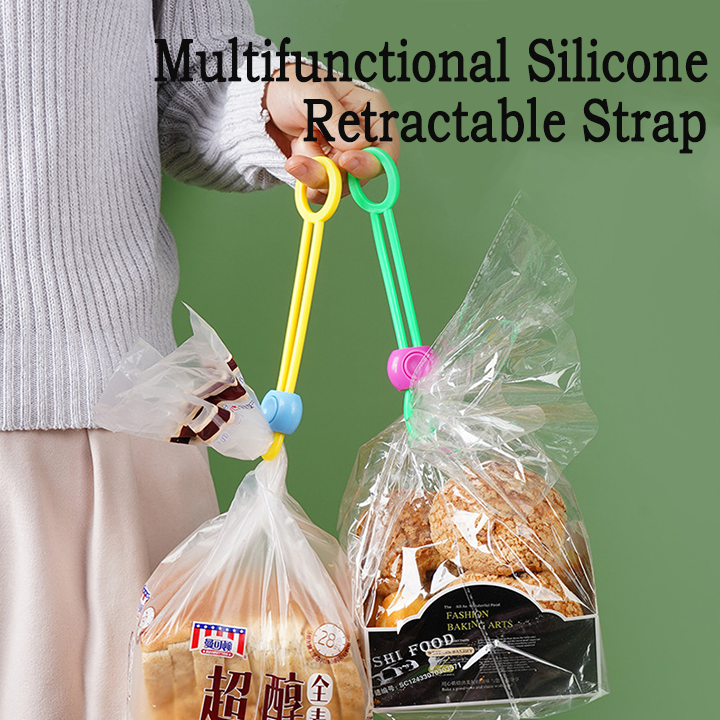 Multifunctional Silicone Retractable Straps（4PCS FOR A SET）