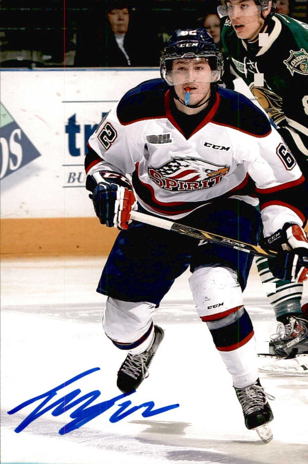 Tye Felhaber SIGNED 4x6 Photo Poster painting SAGINAW SPIRIT #4