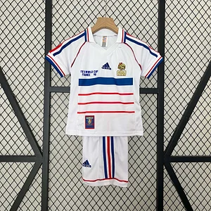 1998 Retro France Away Football Shirt 1:1 Thai Quality Kids Size