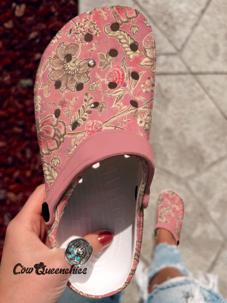 Vintage Floral Casual Shoes Multicolor / 36