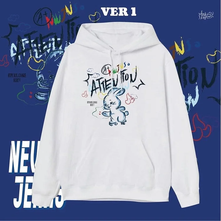 New Jeans Attention Casual Hoodie