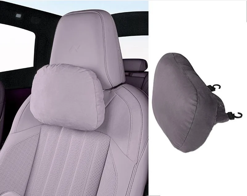 2026 Latest Model Car Seat Ergonomic Suede Headrest and Lumbar Support
