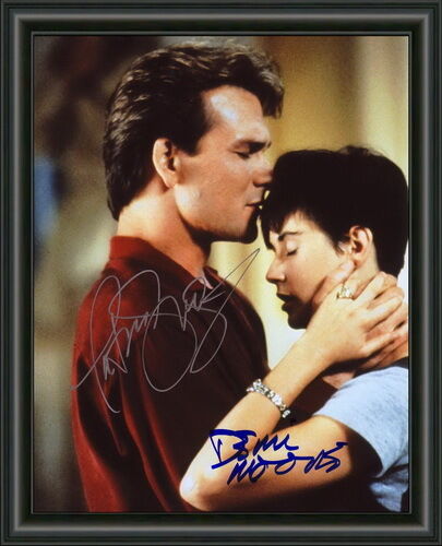 GHOST - Patrick Swayze & Demi Moore - A4 SIGNED Photo Poster painting POSTER