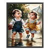 Cute Girl-11CT Counted Cross Stitch 40*50cm/15.75*19.69in