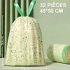 🔥Grand Sac Poubelle &Eacute;paissi Anti-D&eacute;chirure avec Cordon de Serrage💯