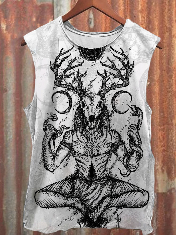 Unisex Satan Devil Print Vest / Rvogue / Rvogue
