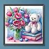 Diamond Painting-DIY Full Round Drill Cute Bear