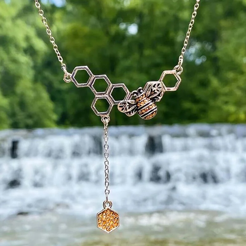 Honeybee Beehive Necklace