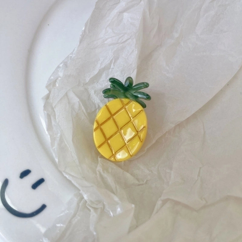 Minimalist Classic Style Fruit Acetic Acid Sheets Handmade Hair Clip 1 Piece