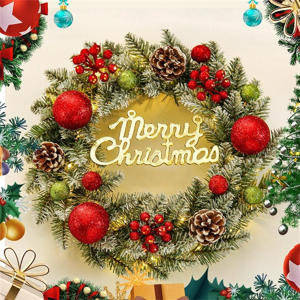 New Christmas pine branch pine cone cane scenery garland