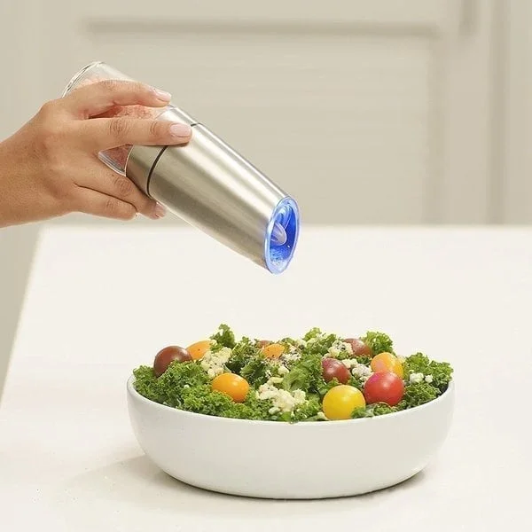  Automatic Electric Gravity Induction Salt and Pepper Grinder