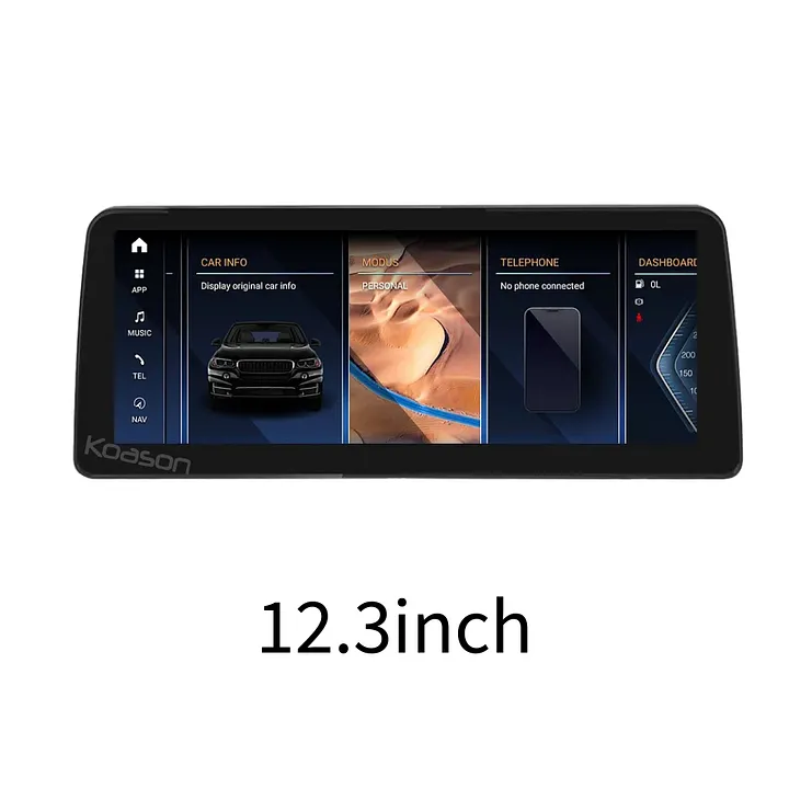 Autoradio Android 14 CarPlay Pour BMW Série 3/5/6 (E90, E60, E63...) - GPS, 4G, 8.8"